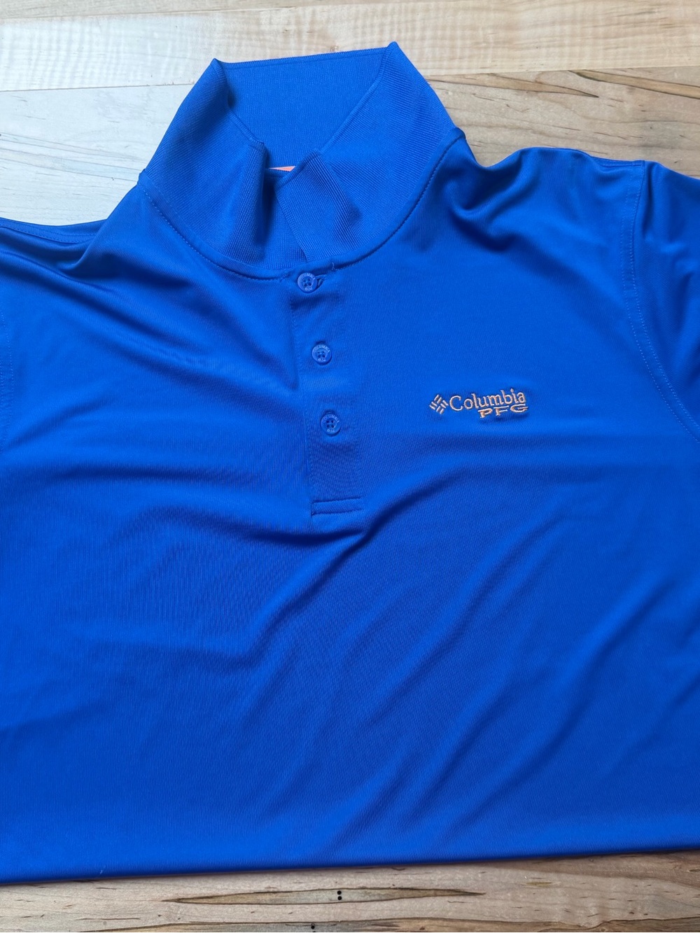 Columbia Royal Blue Men's Polo with Embroidered Logo